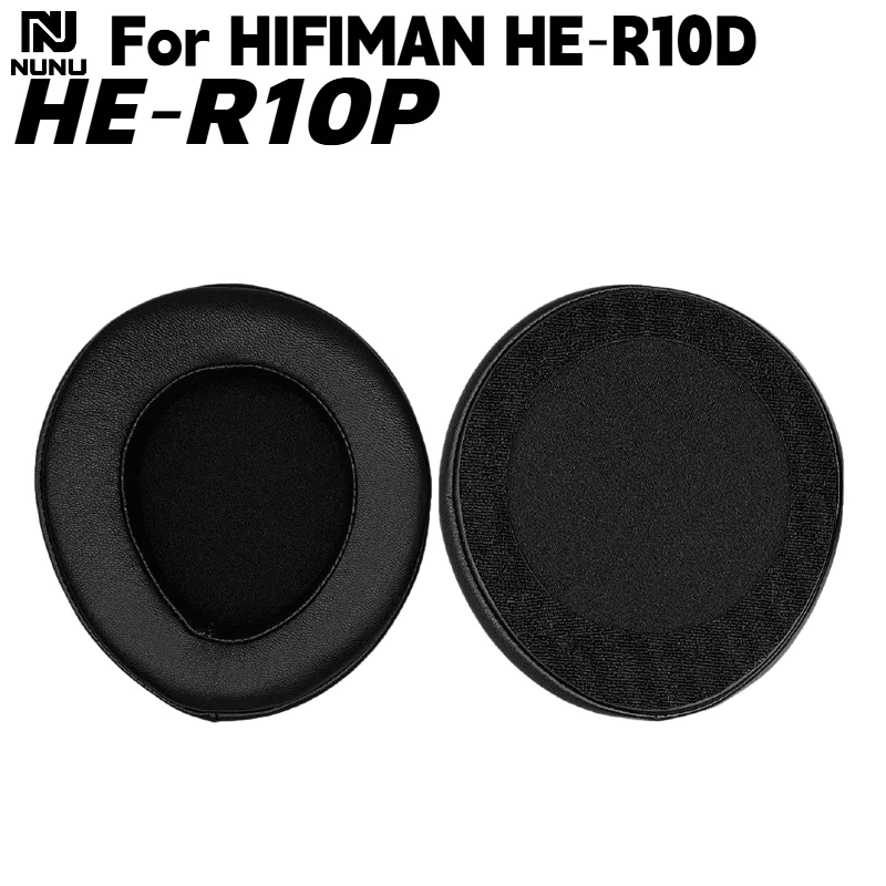 Replacement Leather Ear Pads Cushions With Clip Ring For HIFIMAN HE‑R10D HE‑R10P Headphones Memory Foam Earmuffs Repair Parts