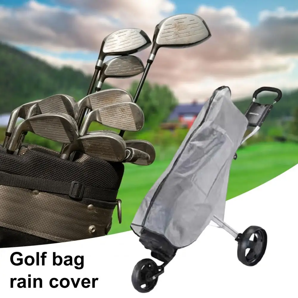 Folding Golf Bag Rain Cover Waterproof & Dust-proof PVC Transparent Rainproof Cover for Golf Bag Club Bag Raincoat for Golfer