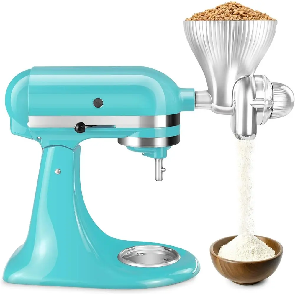 

Grain Mill Attachment or Stand Mixer, Kitchen Aid Accories and Attachments lour Mill, Mixer Attachment Wheat Grinder it or Grind
