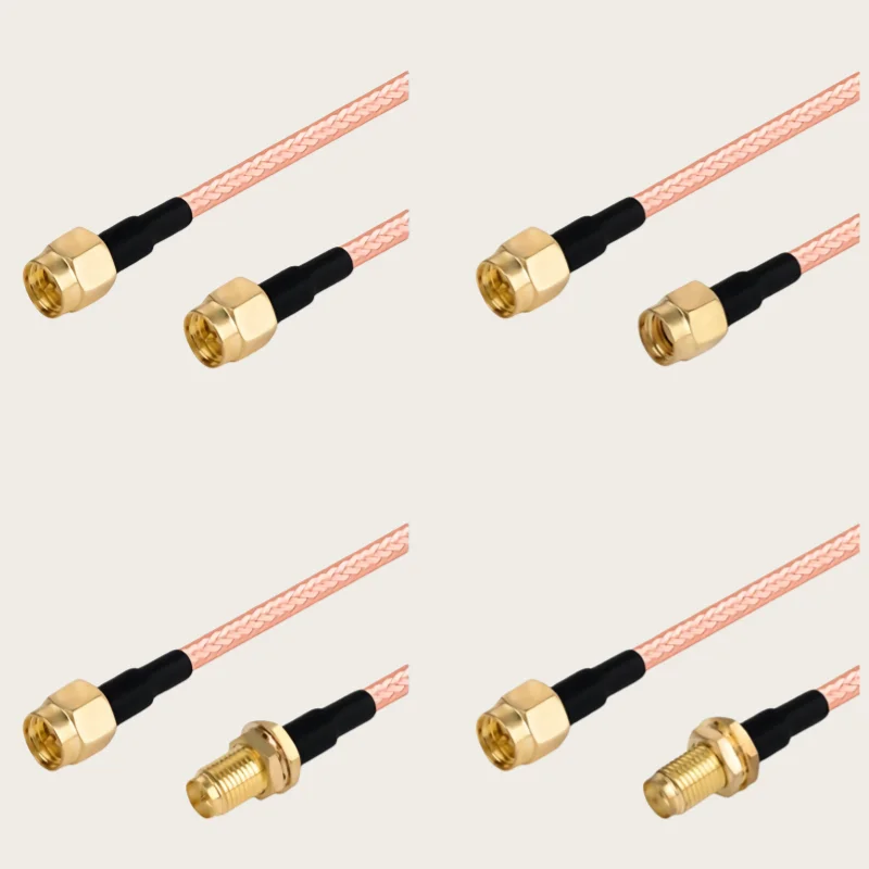 

Кабель RG142 SMA к штекерному разъему SMA и гнездовому разъему RP SMA RG-142 RF коаксиальный соединительный кабель с косичкой