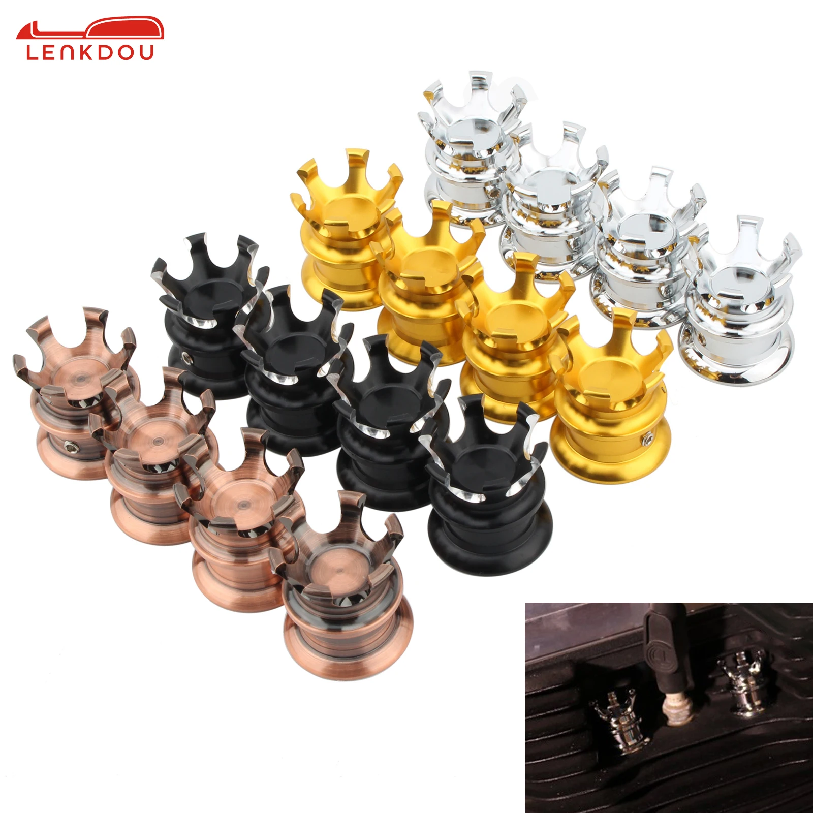 

4PCS Motorcycle Crown Spark Plug Head Bolt Cap Cover For Harley Sportster XL 883 1200 1986-2023 Big Twin 1340 Evo 1985-1999