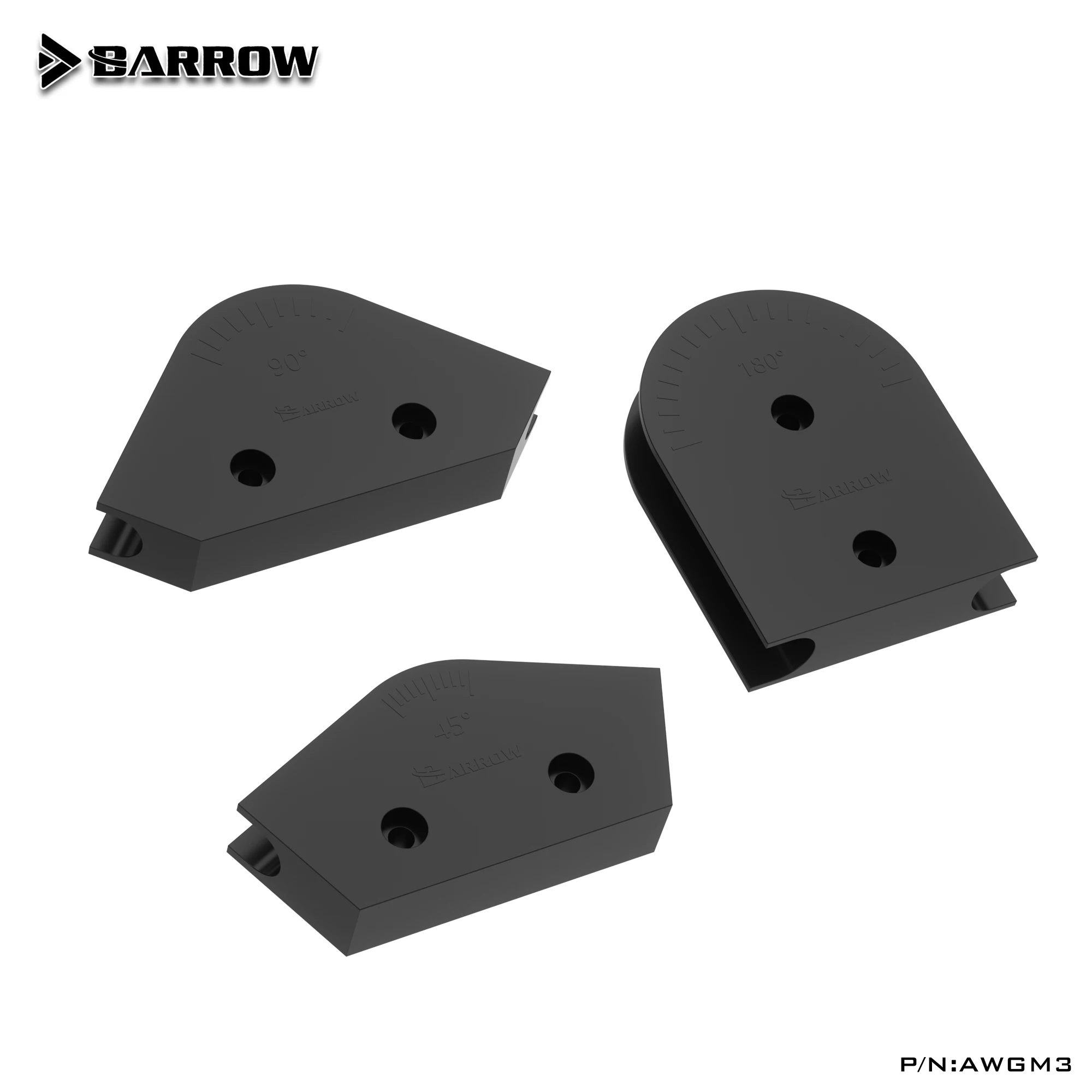 

Жесткий трубогиб Barrow ABS для ПК с водяным охлаждением 12 мм/14 мм/16 мм Гибочный комплект 45/90/180 градусов AWGM3-12/14/16 - Инструмент для радиатора