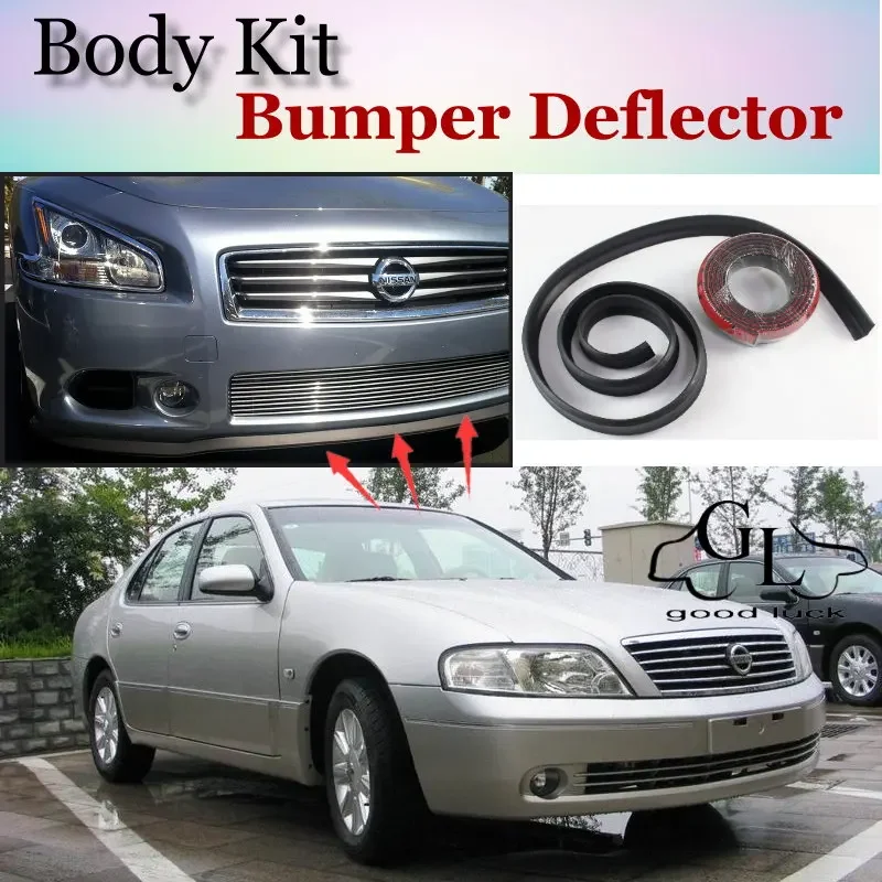 Bumper Lip Deflector For Nissan Bluebird Front Spoiler Skirt For TopGear Friends to Car Tuning View / Body Kit / Strip