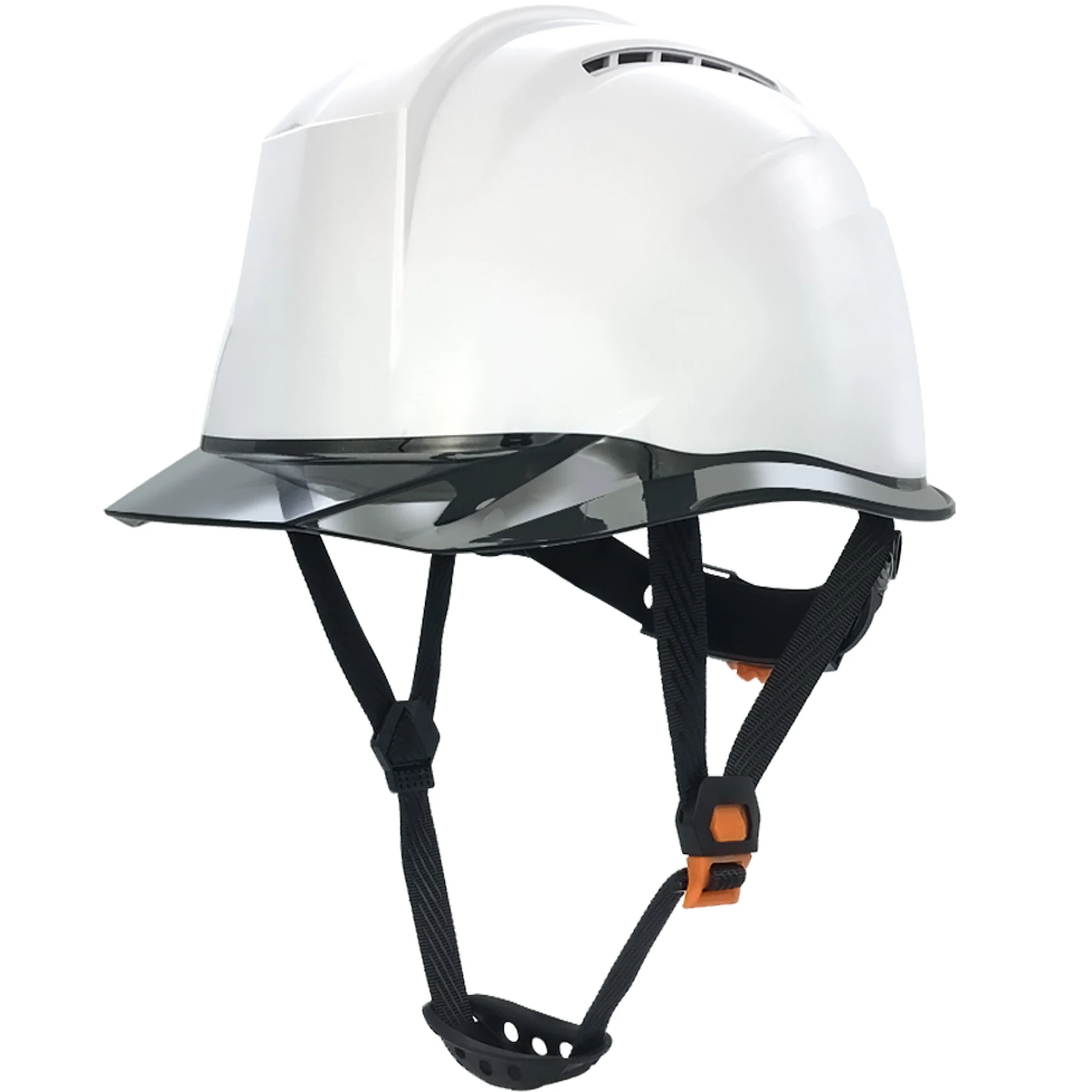 Men's Industrial Safety Helmet CE EN397 Clear Brim PC Vision Construction Hard Hat ANSI Compliant Breathable ABS Shell