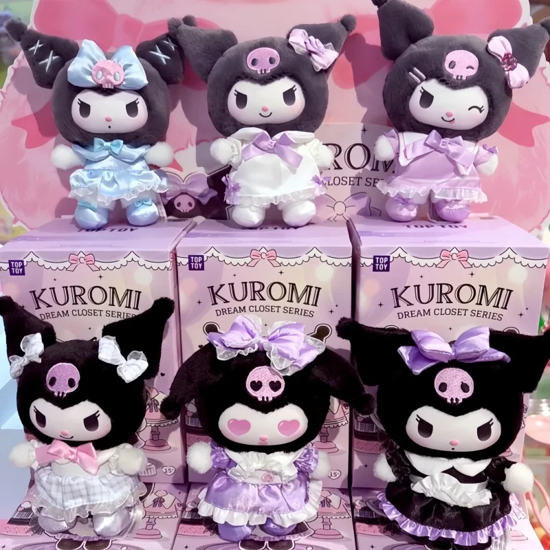 

Toptoy Sanrio Kuromi Dream Closet Blind Box Cute Maid Outfit Plush Pendant Plush Doll Collectible Anime Toy Gift For Anime Fans