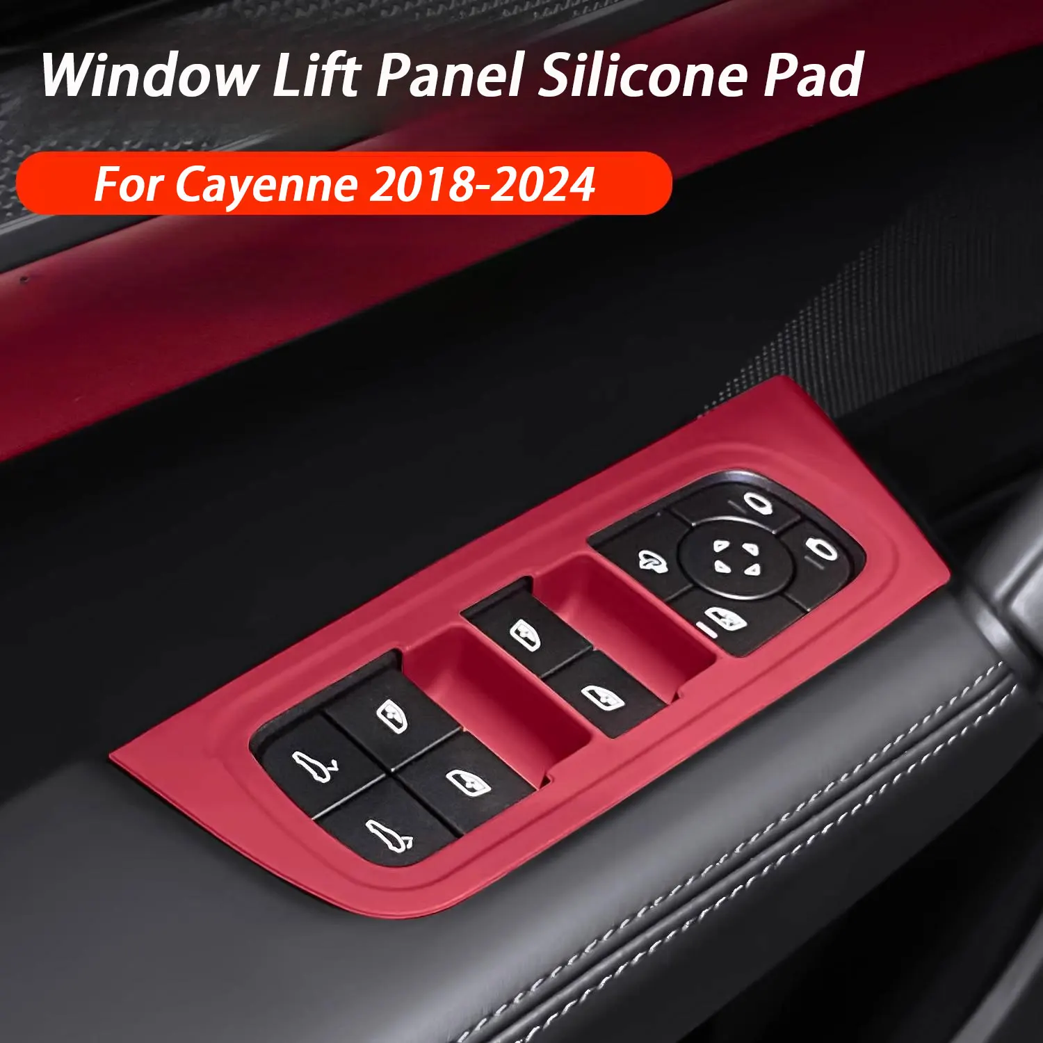 

Car Window Glass Lifting Panel Protective Silicone Pad For Porsche Cayenne 92A 9YA 2018 2019 2020 2021 2022 2023 2024 2025
