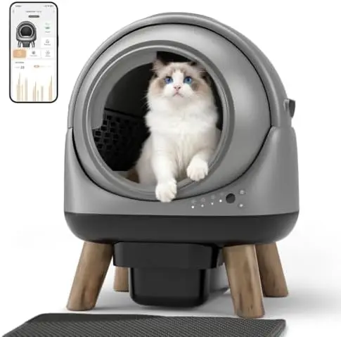 Self-Cleaning Litter Box, G1 Automatic Cat Litter Box for Multiple Cats, Self-Cleaning Robot with Smart App Control