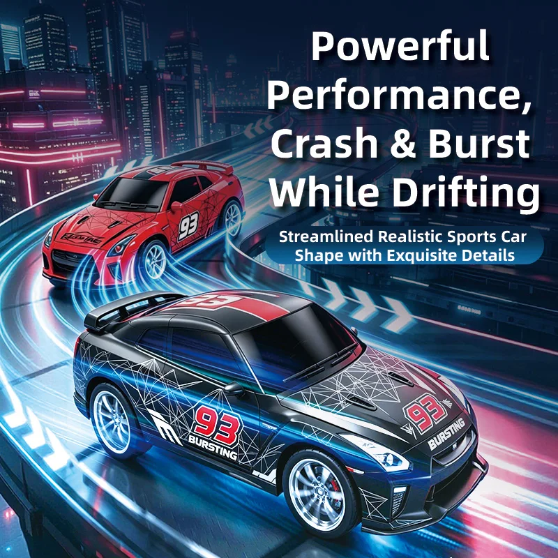 RC Drift Car 2.4G High Speed Crash Disassembly Stunt Multiplayer Dual Play Mode Drop Resistant Racing Toy Kids Boys Gift