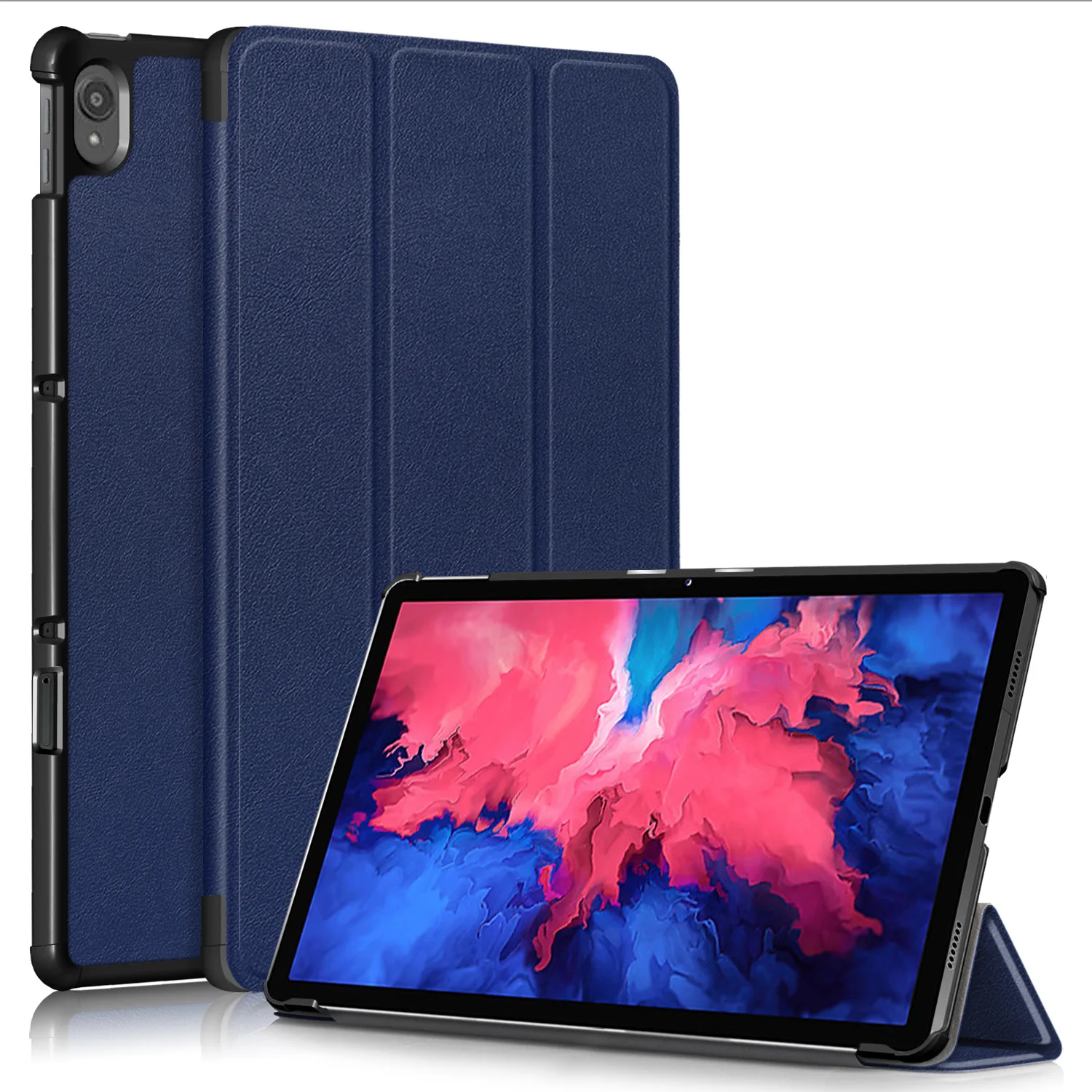 

For Lenovo Tab P11 Plus 2021 P11Plus TB-J616F J616F J616 TB-J616 Tablet Case Custer Fold Stand Bracket Flip Leather Cover