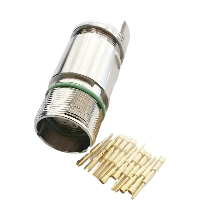 Servo motor M23 12 hole plug socket M623 6-core connector M23 17 pin 19 core connector