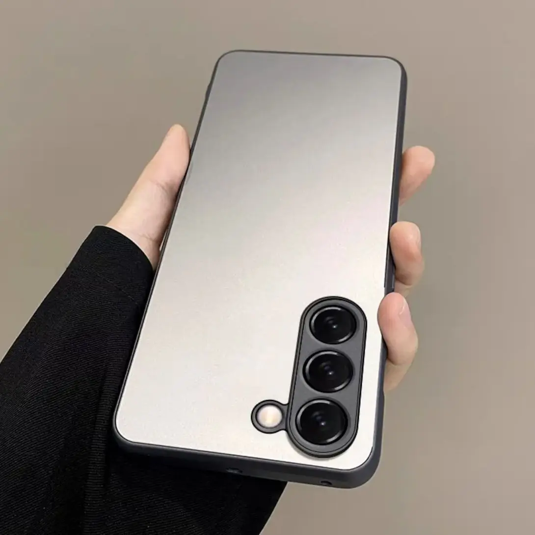 

Стеклянный чехол с защитой от царапин для Samsung S25 Edge S24 FE S23 S22 S21 S20 FE Note 10 Plus 20 Ultra A55 A54, противоударный чехол