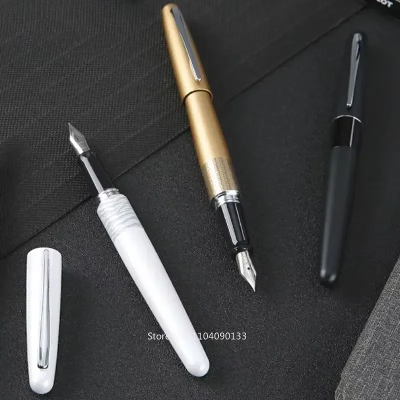 pluma-estilografica-pilot-88g-cuerpo-de-aleacion-de-aluminio-punta-dorada-y-plateada-pluma-de-escritura-de-lujo-para-estudiantes-oficina-escuela-papeleria