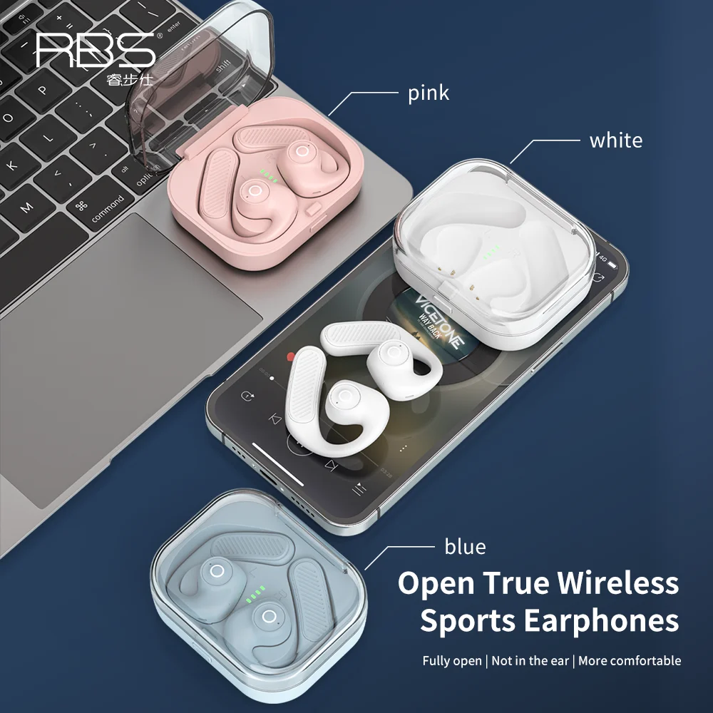 

Open True Wireless Sports Earphones upgrade bluetooth5.3 Fully open extra long range HIFI Stereo Compatible with Android iphones