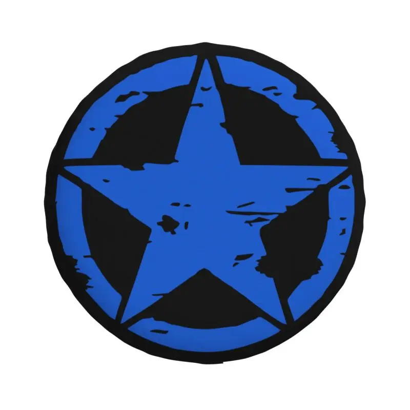 Custom America Army Tactical Military Star Tire Cover 4WD 4x4 RV Spare Wheel Protector for Prado Pajero Jeep 14\