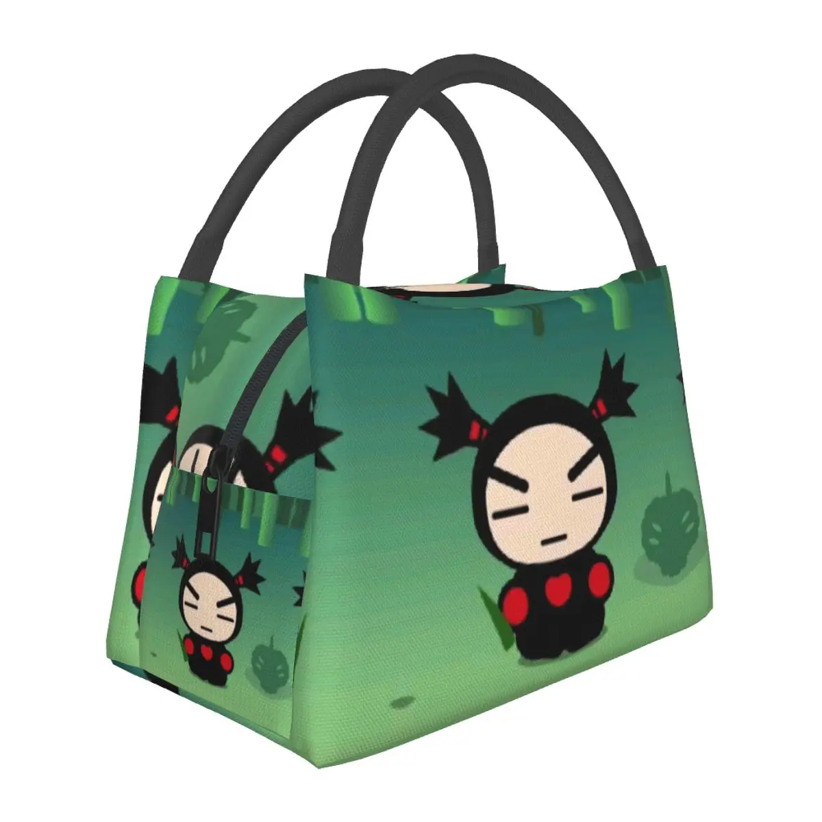 Women Multifunction Cooler Thermal Food Insulated Lunch Bag P-Pucca Y Garu Letter Lunch Box Kids Portable Picnic Tote Bags