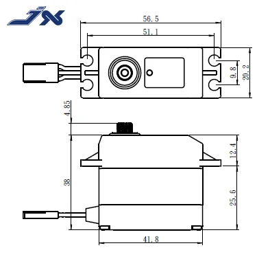 JX WP5318HV 18 كجم مقاوم للماء أجهزة رقمية ميتال جير 25T عزم دوران عالي محرك بقلب لسيارة RC روبوت الطائرة بدون طيار قارب عربات التي تجرها الدواب الزاحف TRX-4