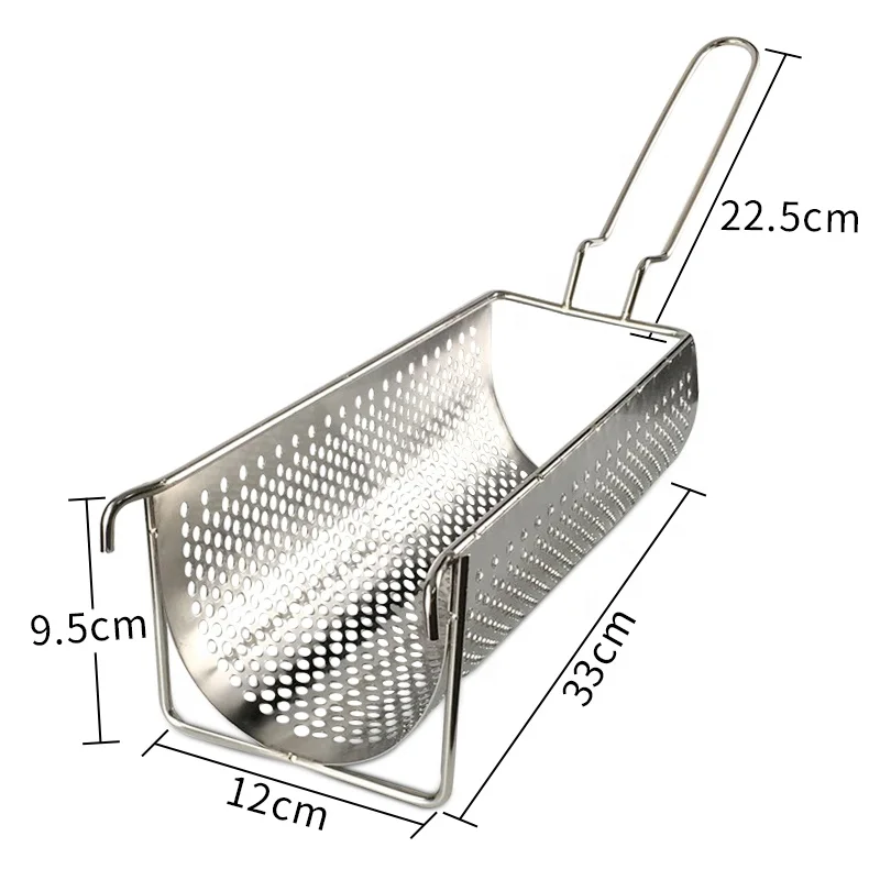 Popular Hand Press Mashed French Fried Chips Extruders Long Fries Maker/30cm Stainless Steel Potato Bar Extrusion Machine