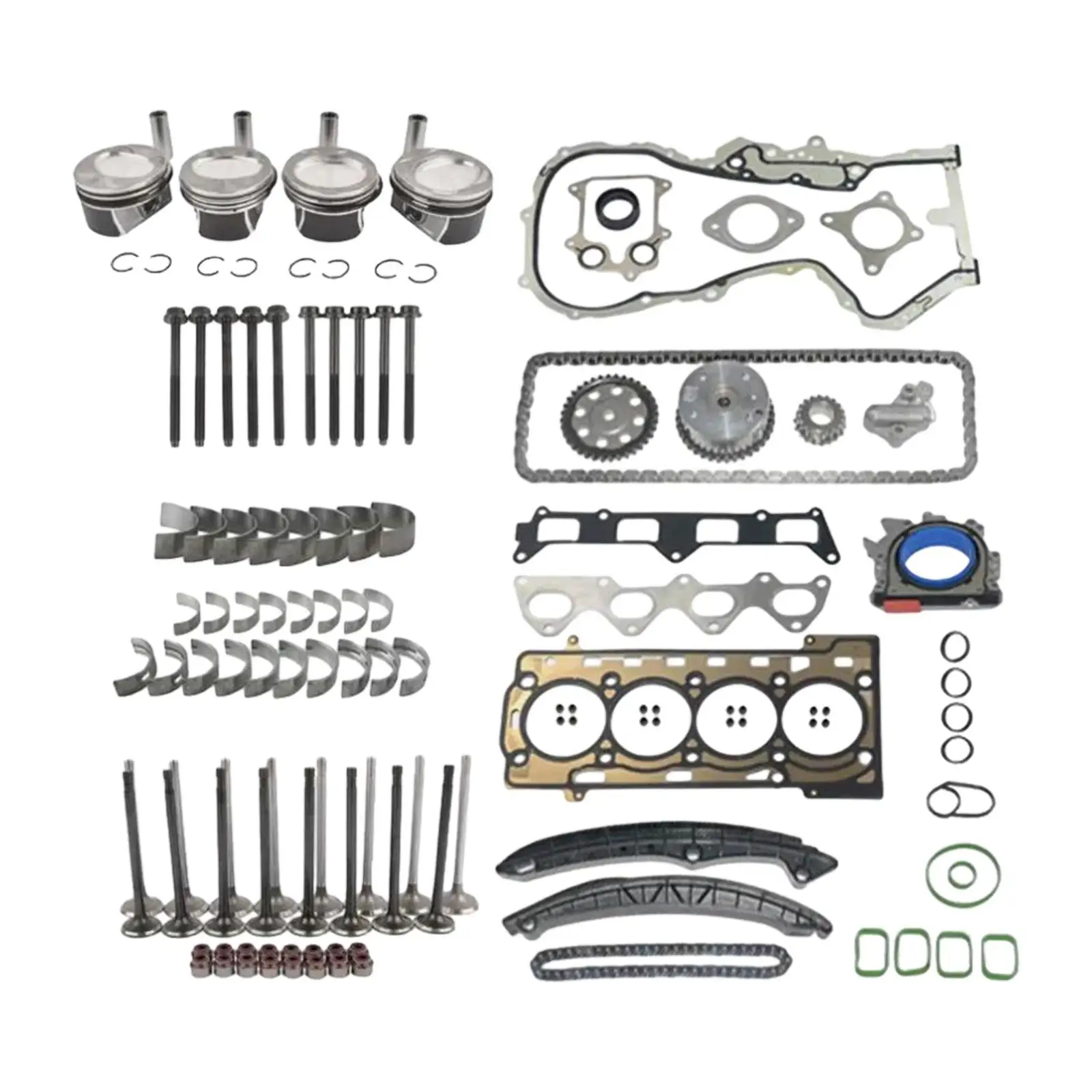 

Комплект для ремонта двигателя, прочный сменный аксессуар для VW 1,4 Tsi/Tfsi ea111/двигатель с двумя зарядными устройствами с перезарядкой