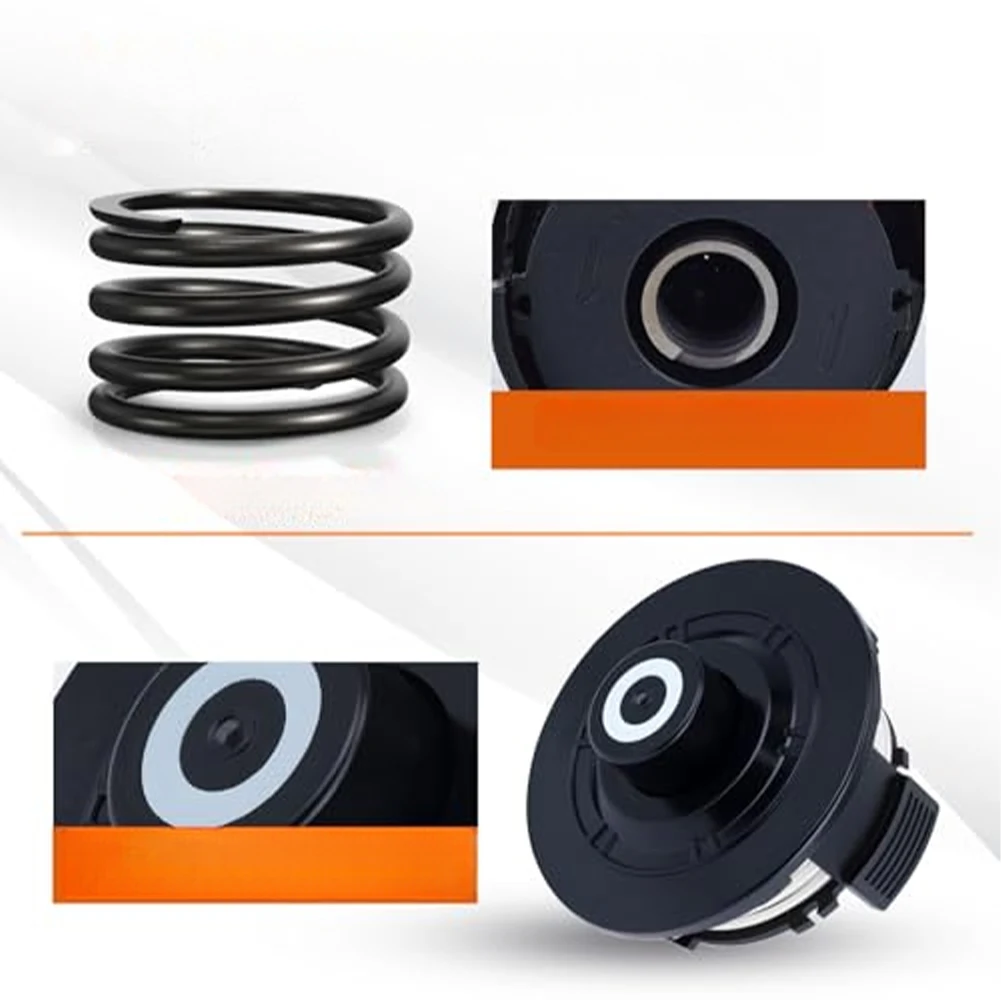 Grass Trimmer Spool Replacement Set for DUR181 DUR181Z DUR181RF 18V Models 4pcs Spools 2pcs Covers 2pcs Springs