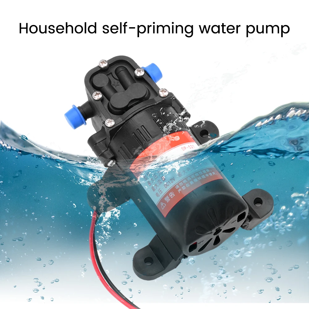 

DP-521 DC 12 В сельскохозяйственный электрический мембранный насос бытовой самовсасывающий водяной насос рефлюксный насос высокого давления для полива