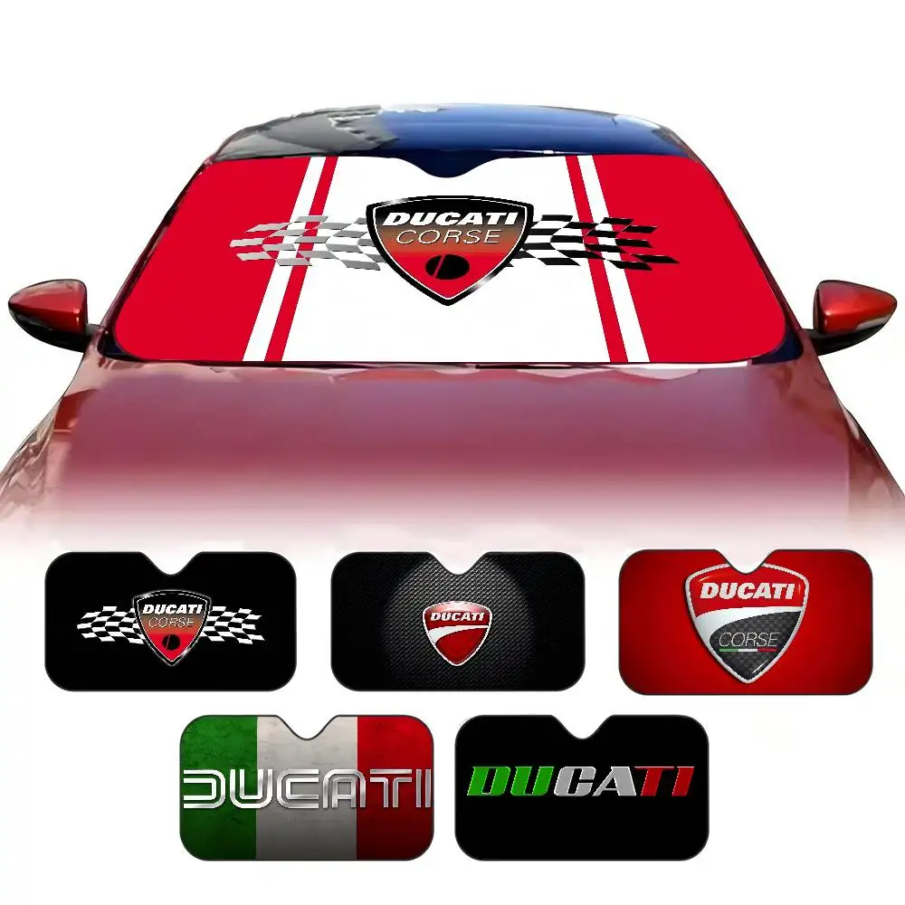 

Ducati Motorcycle LOGO Windshield Sunshade Car Window Windscreen Cover Sun Shade Auto Sun Visor Car-covers Car Solar Protection