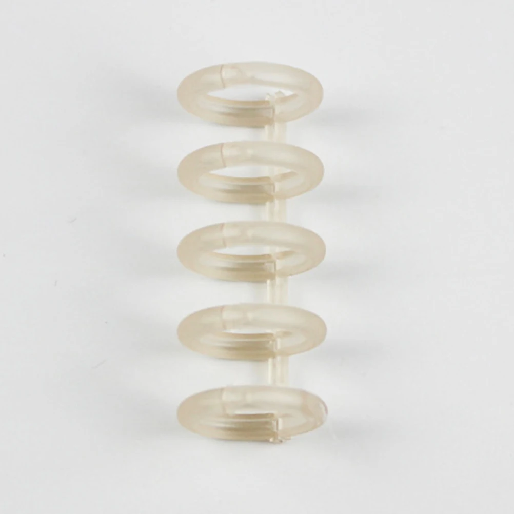 

30pcs Plastic Book Supplies 5-Holes Binder Rings Replacements For Notebook Scrapbook Binder Rings For Home Office School