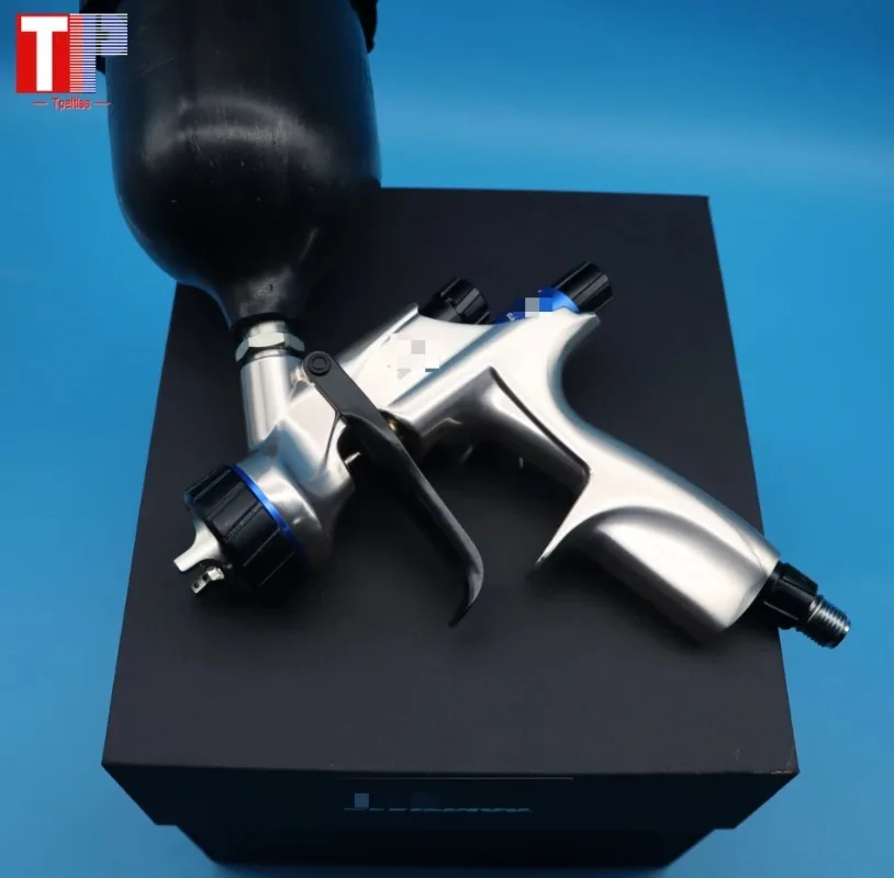 

Пистолет-распылитель Tpaitlss для прозрачного лака, для покраски автомобилей, с бачком 600 мл, сопло DVI B+ 1.3 мм, инструменты для распыления