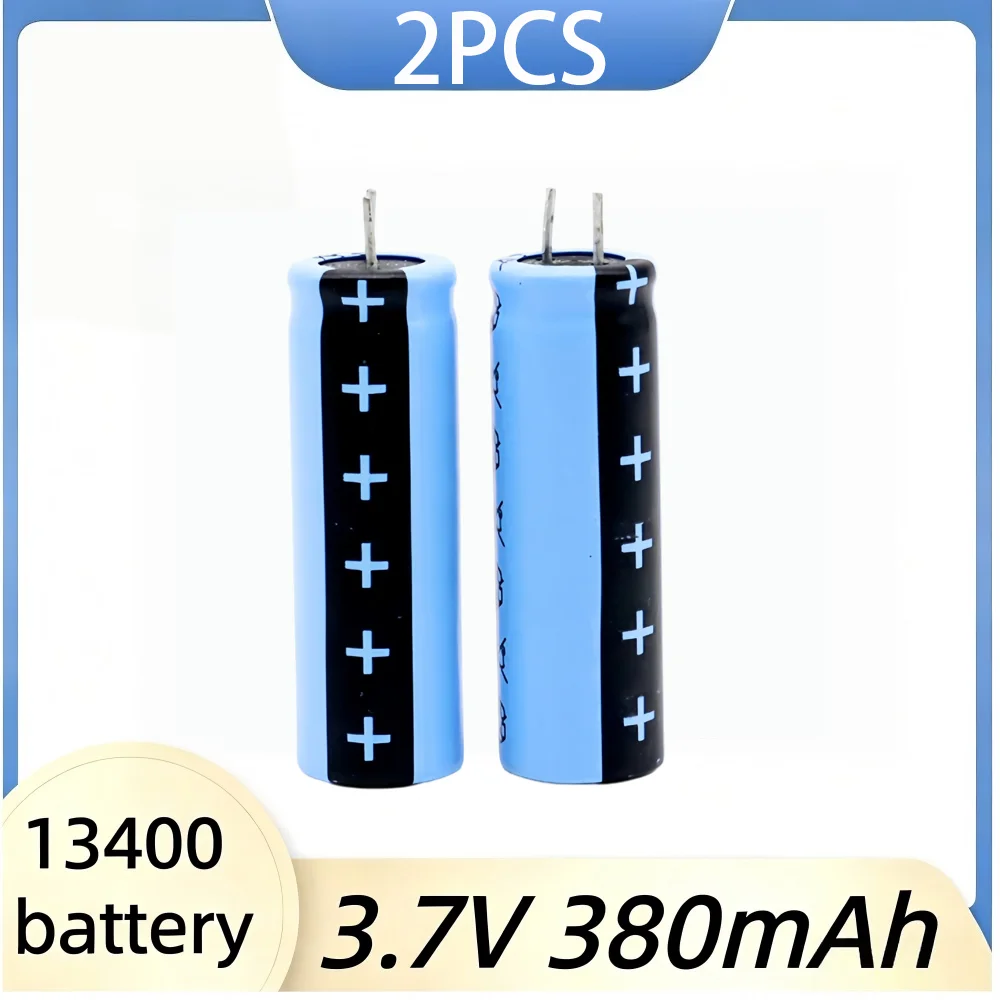 13400 3.7V 380mAh Capacitor-type Lithium Rechargeable Battery 1-10Pcs for Toy Electric Toothbrush Beauty Instrument