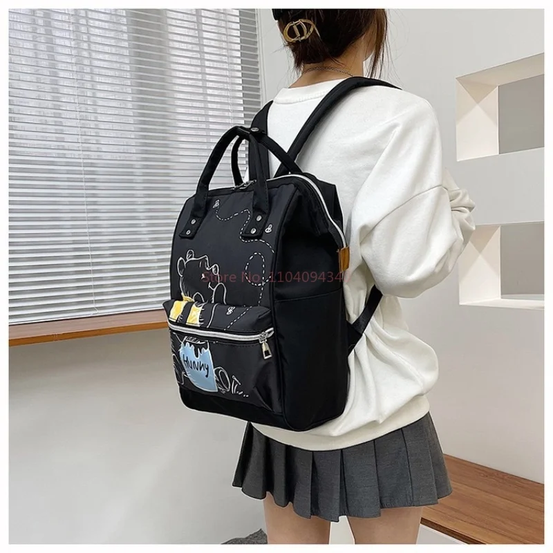 ديزني ويني حقيبة حفاضات للأمهات ، حقيبة ظهر ذات سعة كبيرة ، كرتون ، حقيبة أم وطفل لطيفة ، خفيفة الوزن ، سفر ، جديدة #5