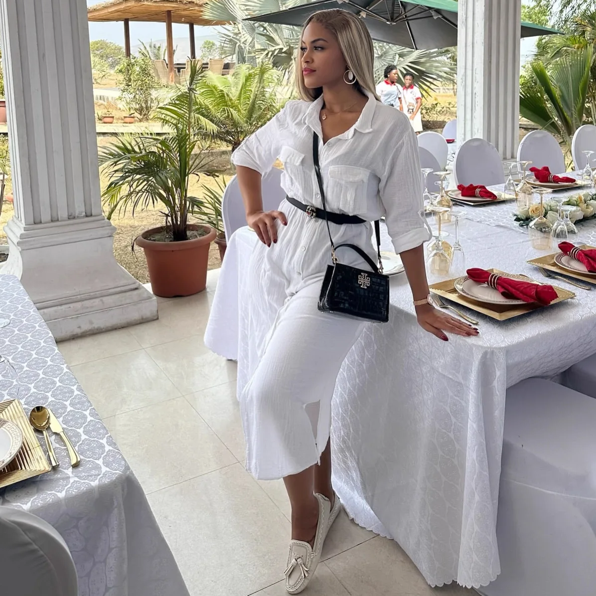 فستان طويل نسائي، فساتين قميصية، ملابس الشارع Y2k، ياقة مطوية، أكمام كاملة، تصميم أنيق مدمج، للحفلات والمناسبات الليلية والعمل، ربيع 2026