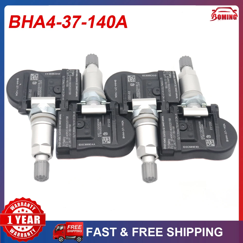 BHA4-37-140A Car New TPMS Tire Pressure Monitor Sensor For Mazda 2 3 5 6 CX-3 CX-5 CX-7 CX-9 RX-8 MX-5 Miata 2.0L 2.5L 315MHz