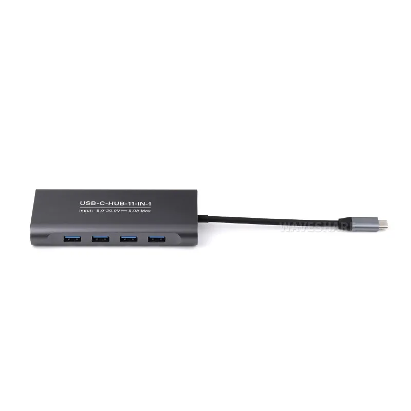 11 in 1 USB C Docking Station 4K HDMI 100W PD Ethernet SD TF Card Reader Multiport Adapter Plug and Play for Windows Mac