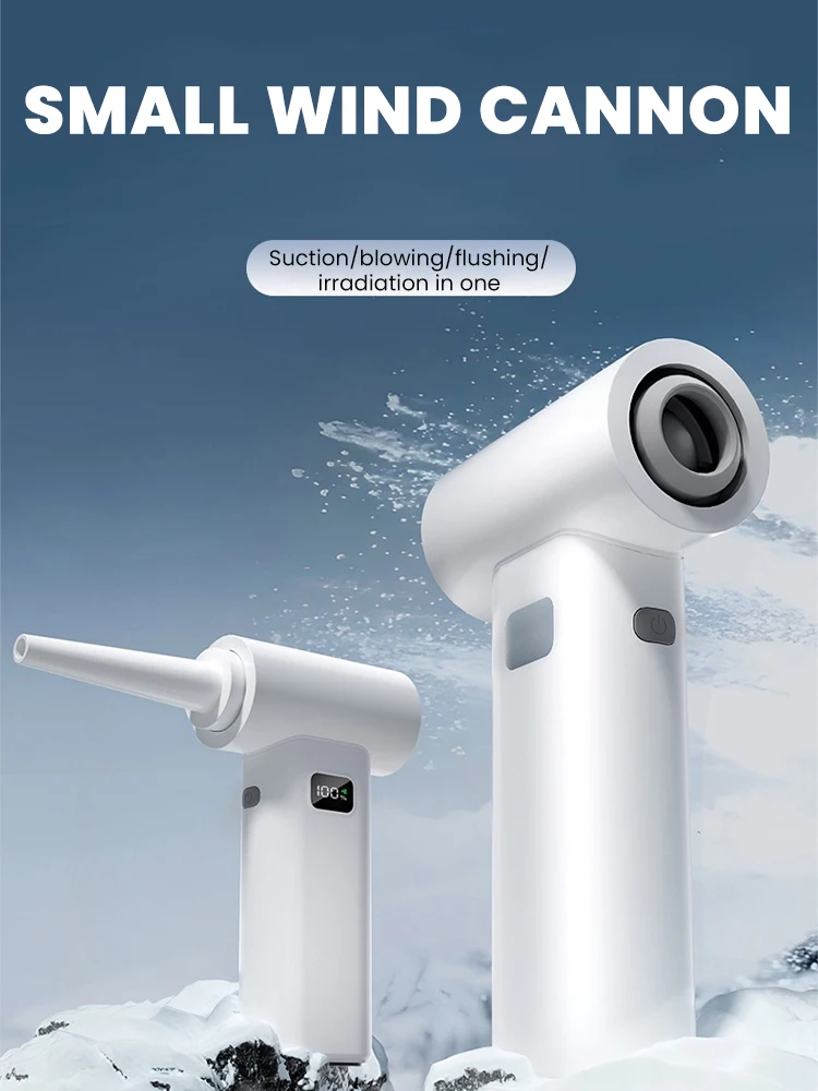 Mini Portable Air Blower 450000RPM Six-speed regulation Turbo Jet Fan High Speed Car Vacuum Cleaner Computer Keyboard Duster