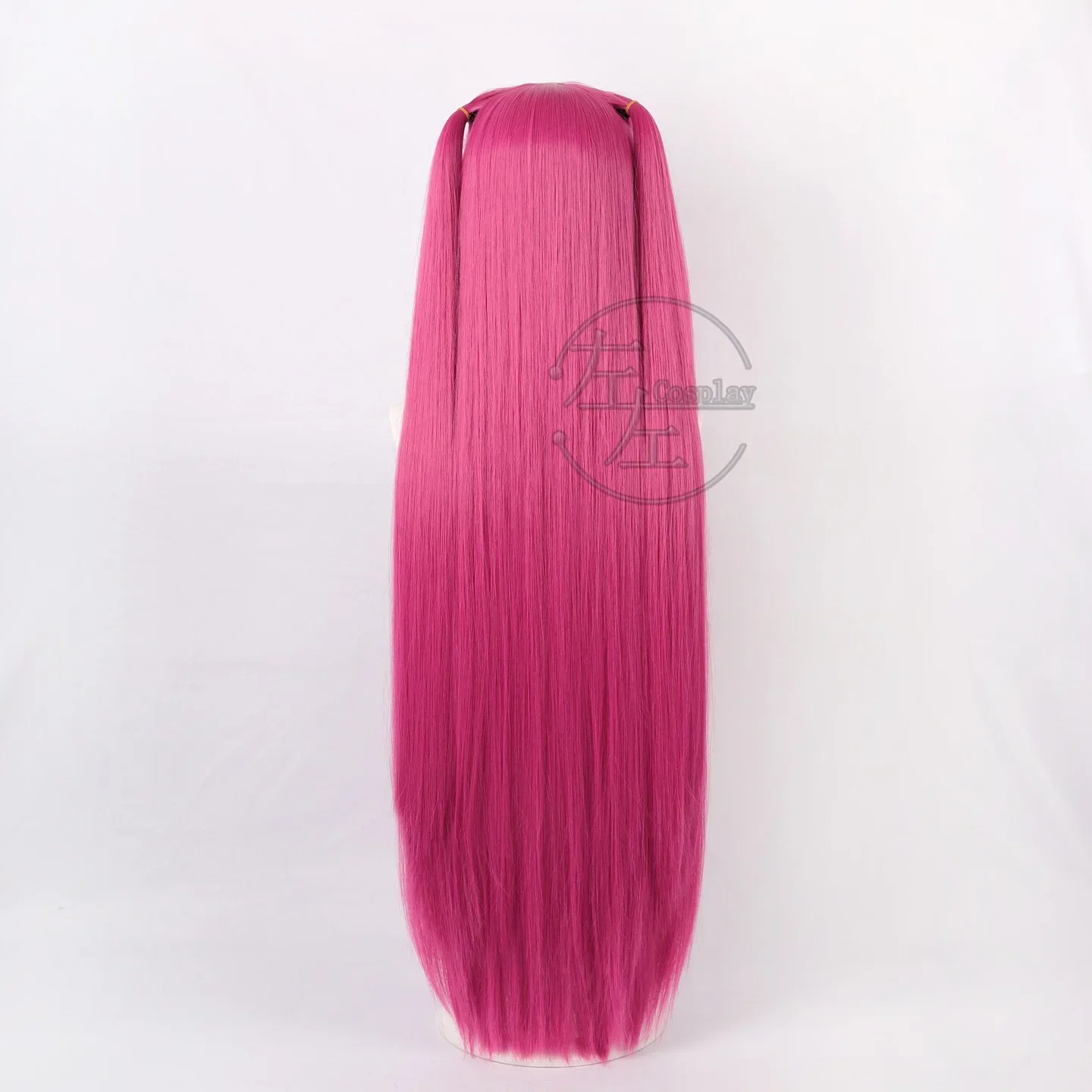 Peluca de Cosplay Demon Hunters Mira, personaje de película, peluca de juego de rol, 100cm de largo, pelo sintético resistente al calor para fiesta de mujer, peluca de Color rosa