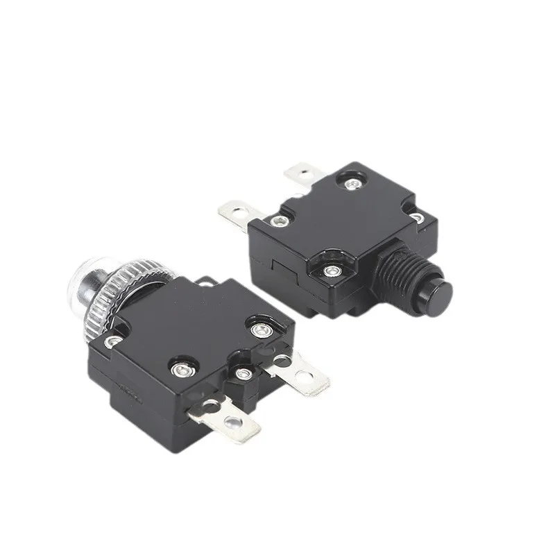 thermal switch overload protector push button 3A,4A,5A,6A ,7A,7.5A,8A,10A,15A,18A,20A,25A ,30A circuit breaker+waterproof cover