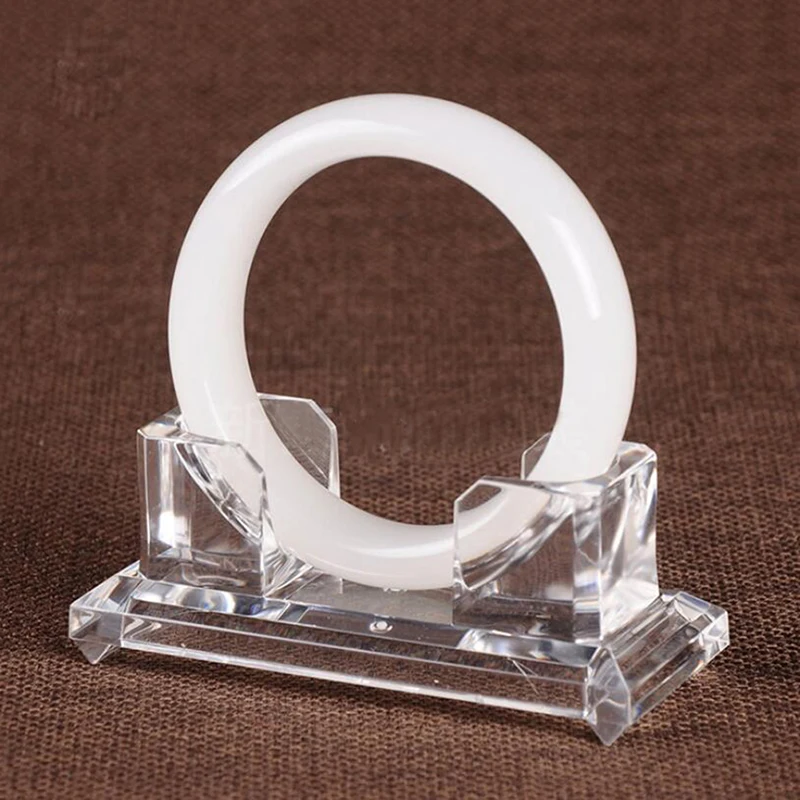 1Pc Transparent Acrylic Bracelet Display Rack Bangle Organizer Storage Holder Stand