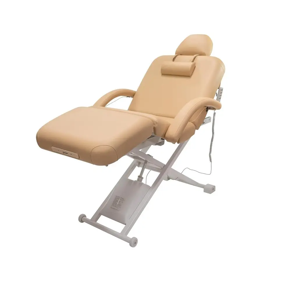 

Professional Adjustable Height Massage & Spa Table with Salon Top, Backrest & Knee Section, Foot Control, ADA Compliant