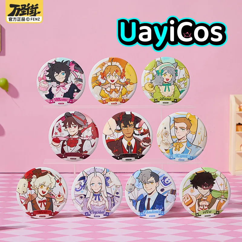 

Original All Saints Street Cute Invitation Series Tinplate Badge Brooch Pins Ornament Doll Accessories Anime Game Toy Gifts Cosp