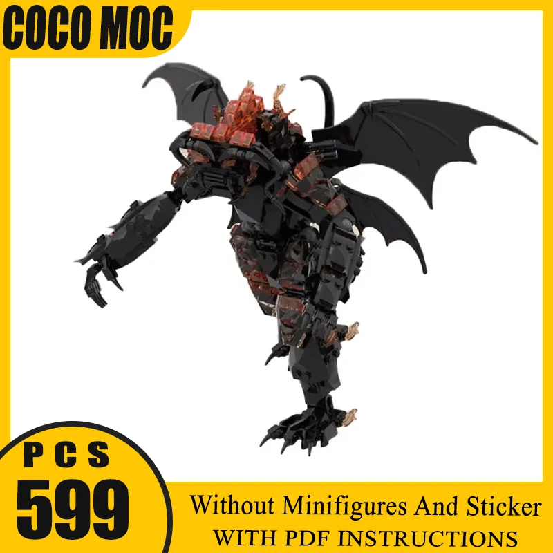 

Magical Rings Moc Building Blocks Monsters Balrog Model Technology Movie Bricks DIY Assembly Street View Toys Gifts