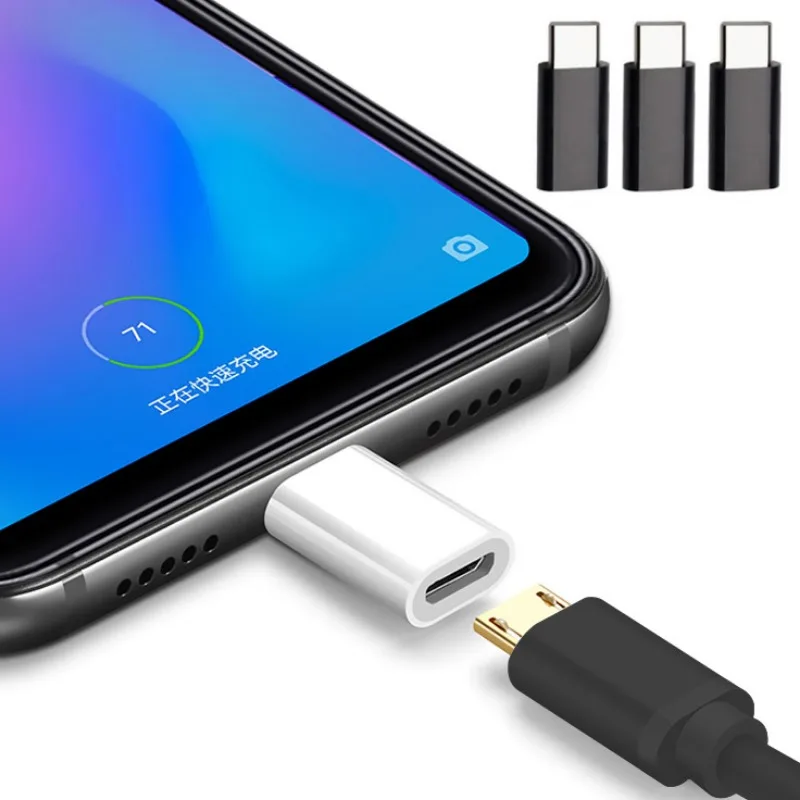 Micro USB żeński do typu C męski Adapter konwerter do tabletu z systemem Android USB-C ładowarka konwerter złącze do Huawei