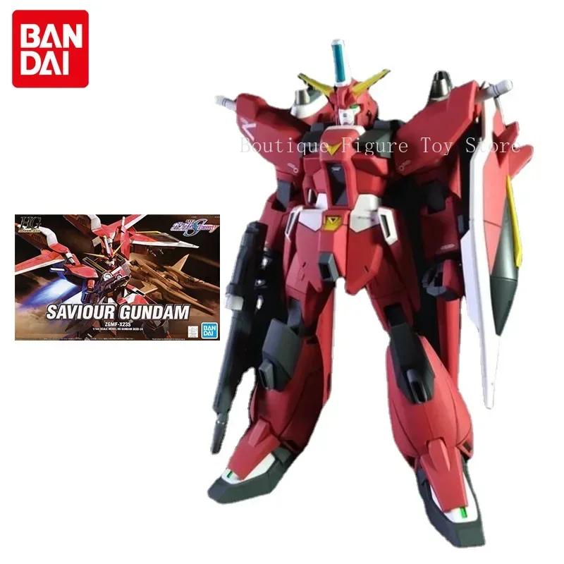 

Bandai Gundam Assembled Model Figure HG SEED 24 1/144 ZGMF-X23S Saviour Gundam Genuine Model Collection Decoration Children Toy
