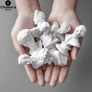 그리스 신화 신의 여신 영웅 데이비드 비너스 모차르트 가슴 조각 조각상 석고 스케치 연습 모델 방 장식 12 최고의 판매 버스트 조각 - №9