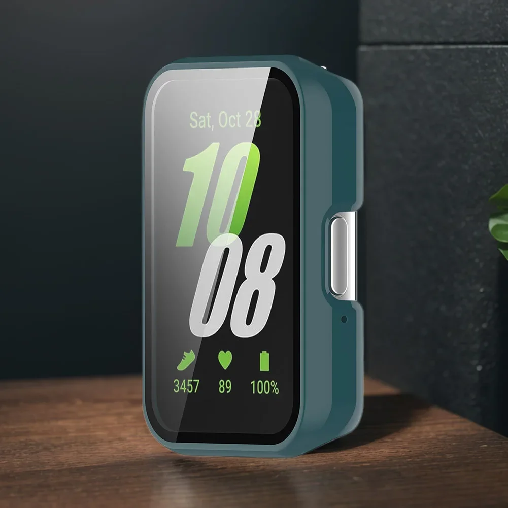 Capa protetora para relógio de pc, capa protetora com vidro temperado, anti-queda, à prova de poeira para samsung galaxy fit 3 SM-R390