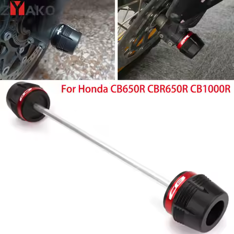 Motorcycle Front Wheel Fork Frame Slider Protector Axle Fork Crash Slider For Honda CB650R CB 650R CBR 650R CB1000R 2019-2023