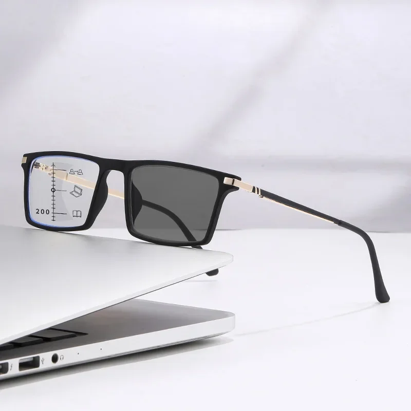 2025, neue progressive multifunktionale Lesebrille für Herren und Damen, Outdoor-Reise-Definition, Anti-Blaulicht-Brille – Detail 9