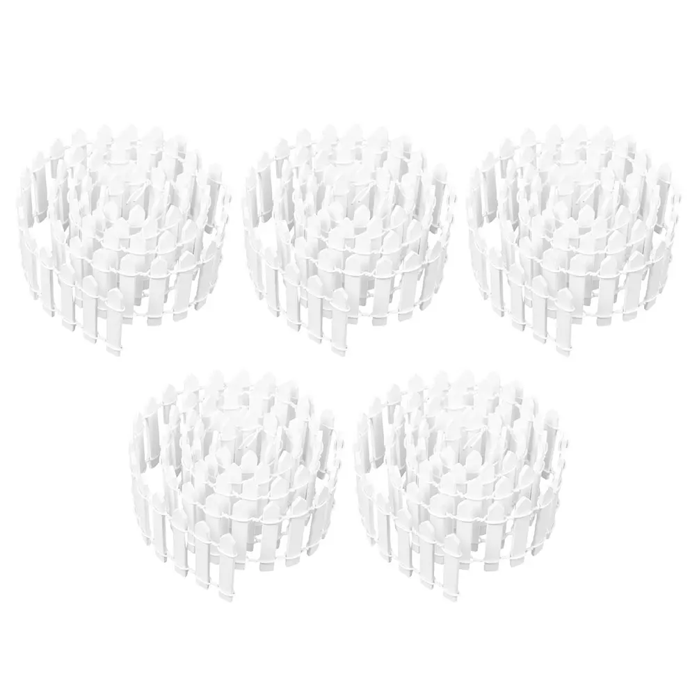 

5 Pcs Miniature Garden Fence for Crafts The Plastic Picket Landscape Decoration Decorative