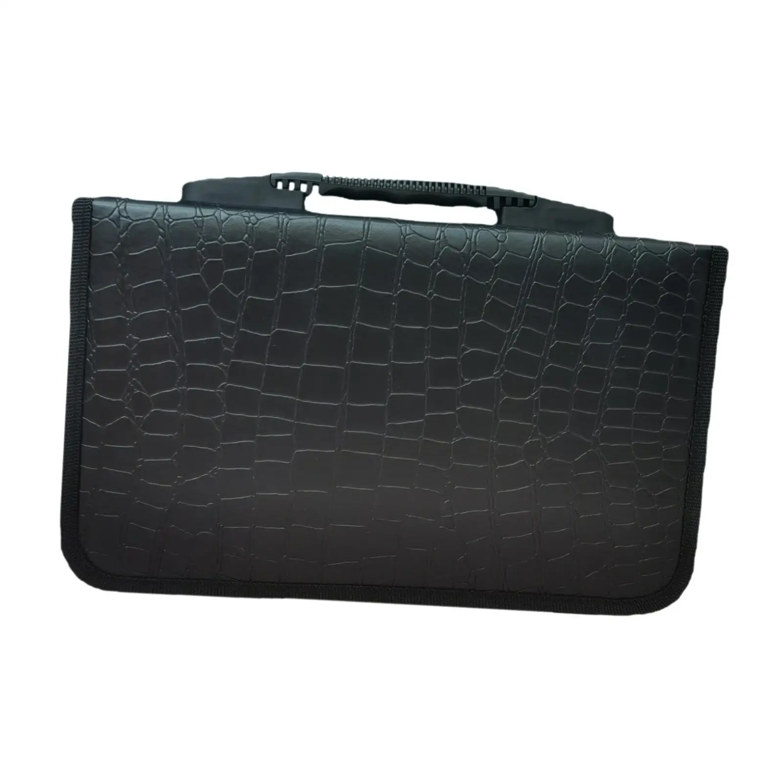 CD Case Portable CD Storage Wallet Bag Zipper Closure CD Holder for Office