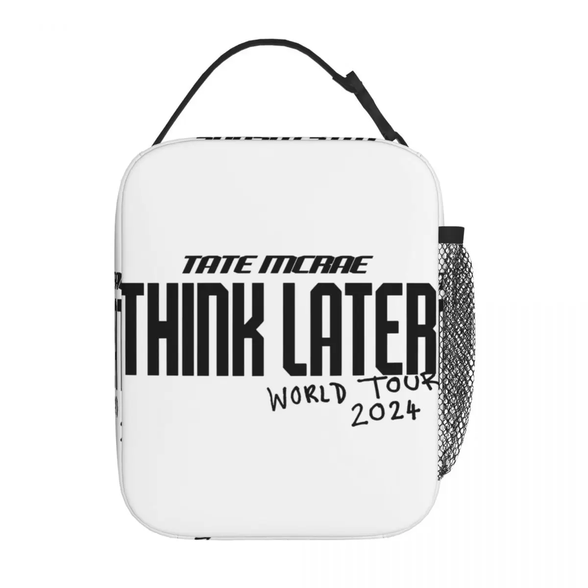 Tate Mcrae Think Later World Tour 2024 Concert Insulated Lunch Bags Food Container Bags Leakproof Thermal Cooler Lunch Boxes