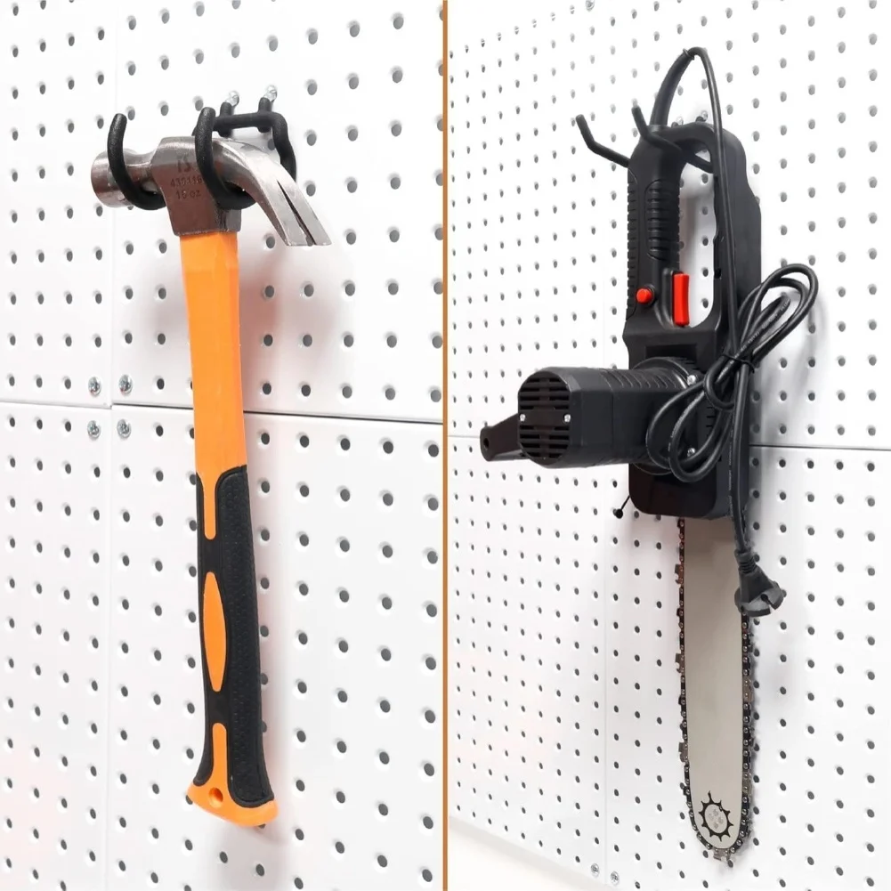 Garden Tool Organizer Alloy Steel Hanging Hook Pegboard Hooks Power Tool Holder Multi-Function Wall Mounted Electric Drill Hook