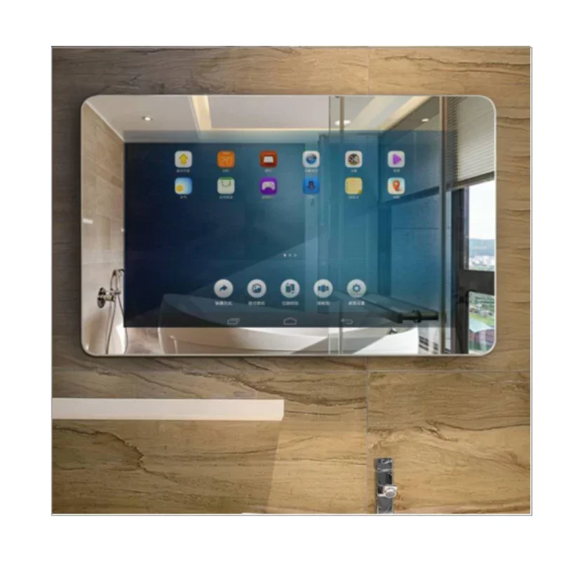 IP66 Smart Android Bathroom Mirror TV Customize Smart Magic Mirror